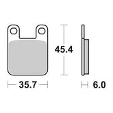 Pastiglie Freno Posteriori  SBS SC.HF SUZUKI-YAMA-APRILIA per , set per 1 disco